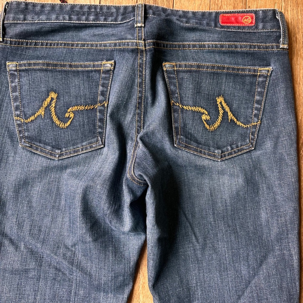 AG Adriano Goldschmied The Club Jeans Women 31R Flare Dark Wash Denim Y2K USA - Picture 8 of 9
